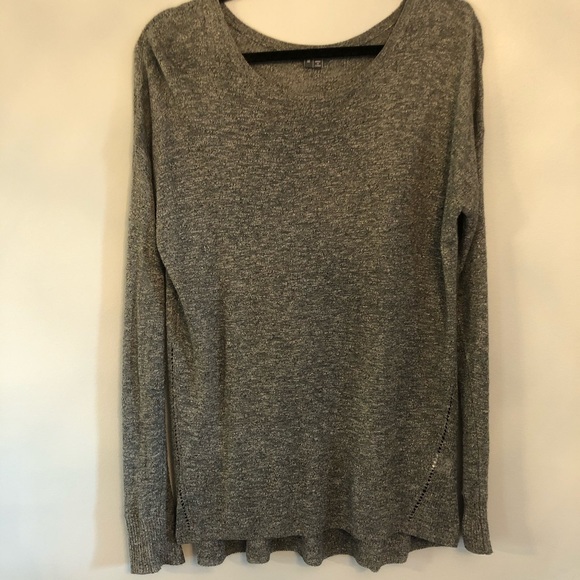 Vince Linen Blend Grey Tunic Blouse - Picture 2 of 7